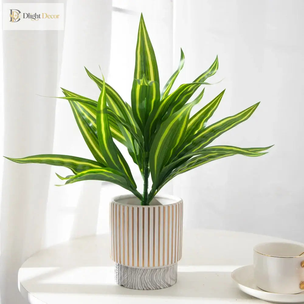 Dlight Decor Aloe Leaf Plant for Fresh Indoor Outdoor Style
