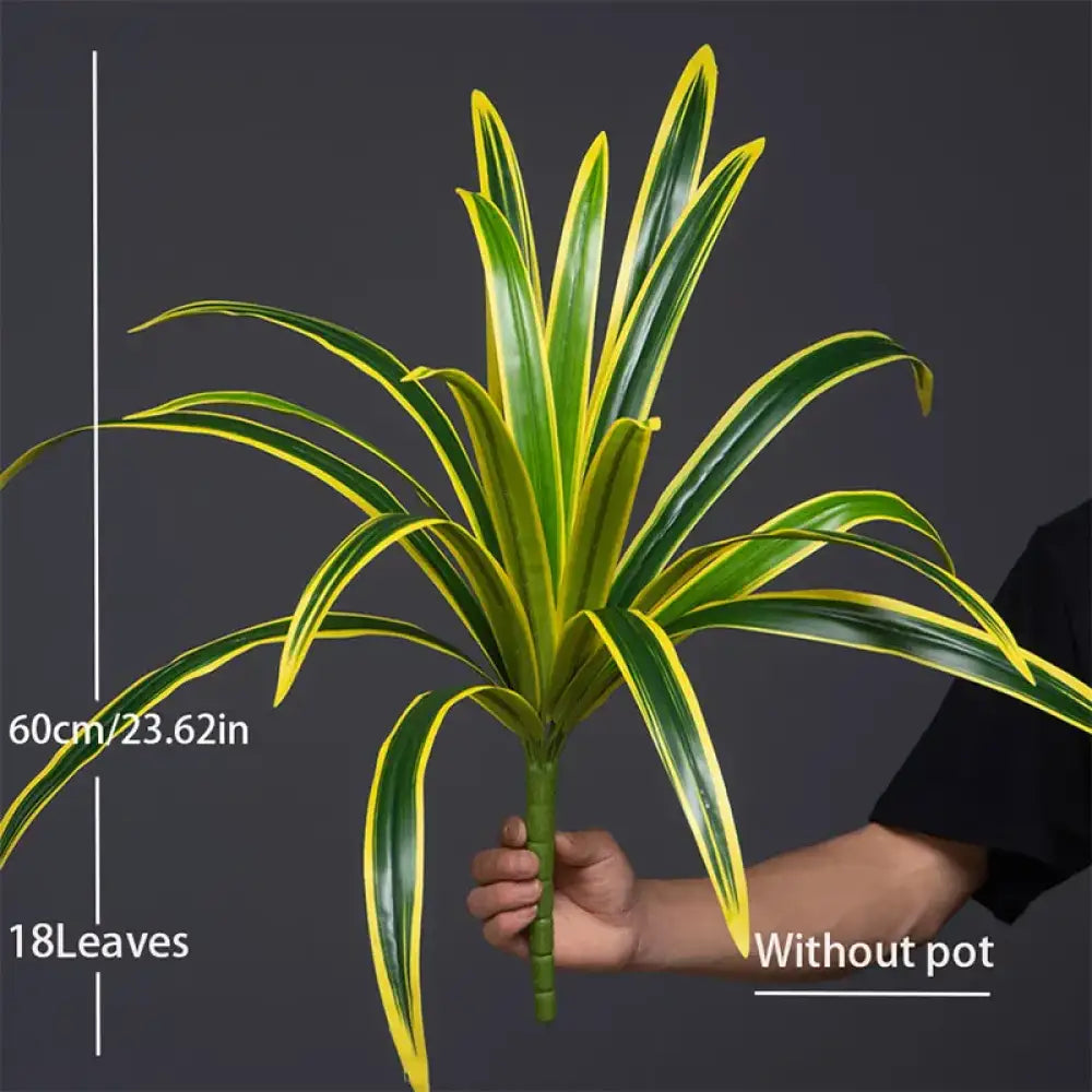 Dlight Decor Bracketplant Palm for Home and Garden Display Yellow