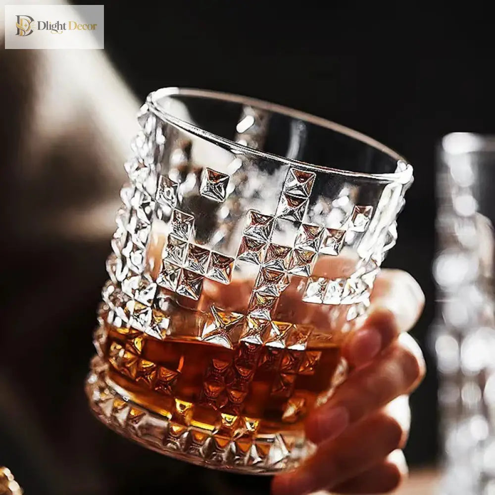 Dlight Decor Diamond Relief Glass Cup 315ml / 350ml