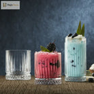 Dlight Decor Diamond Stripe Glass Coffee Cups (100–450ml) Cocktail Glasses