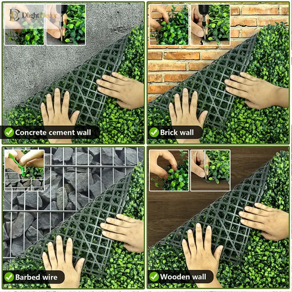 Dlight Decor Eucalyptus Grass Mat for Wall and Garden Styling