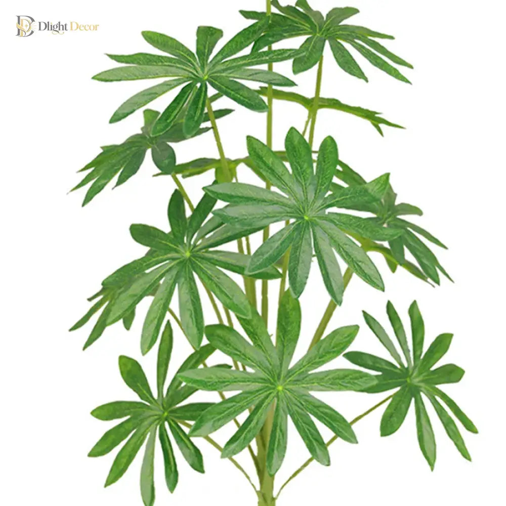 Dlight Decor Fatsia Palm Plant for Tropical Indoor Outdoor Styling 85cm 15Leaves