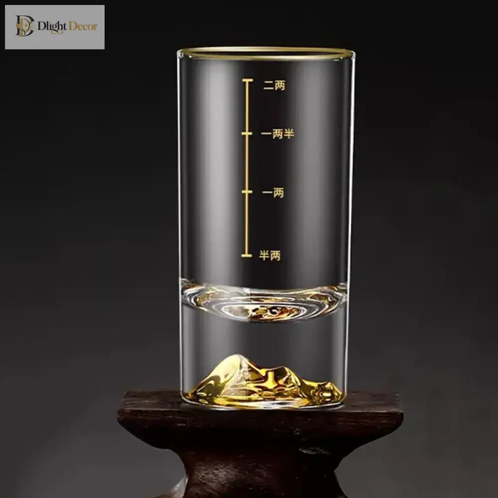 Dlight Decor Golden Line Brandy Glass Set 100ml x6 100ml / 6pcs Glass