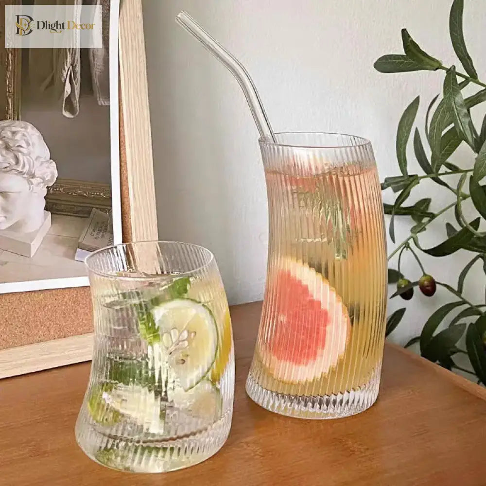 Dlight Decor Irregular Glass Mug 325ml or 500ml Cocktail Glasses