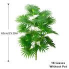 Dlight Decor Large Palm Tree 55 to 95cm Tropical Plant 65cm 18 Leaves