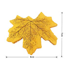 Dlight Decor Maple Leaves Set for Autumn Wall and Table Decor 8cm Yellow 50pcs