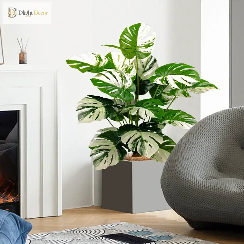 Dlight Decor Monstera Turtle Leaf Plant for Indoor and Garden Display