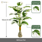 Dlight Decor Monstera Turtle Leaf Plant for Indoor and Garden Display