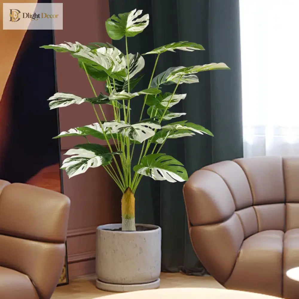 Dlight Decor Monstera Turtle Leaf Plant for Indoor and Garden Display