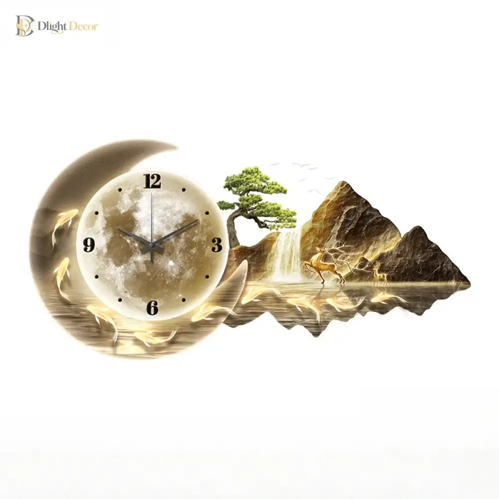 Dlight Decor Nordic Clock Wall Art for Modern Homes Wall Art