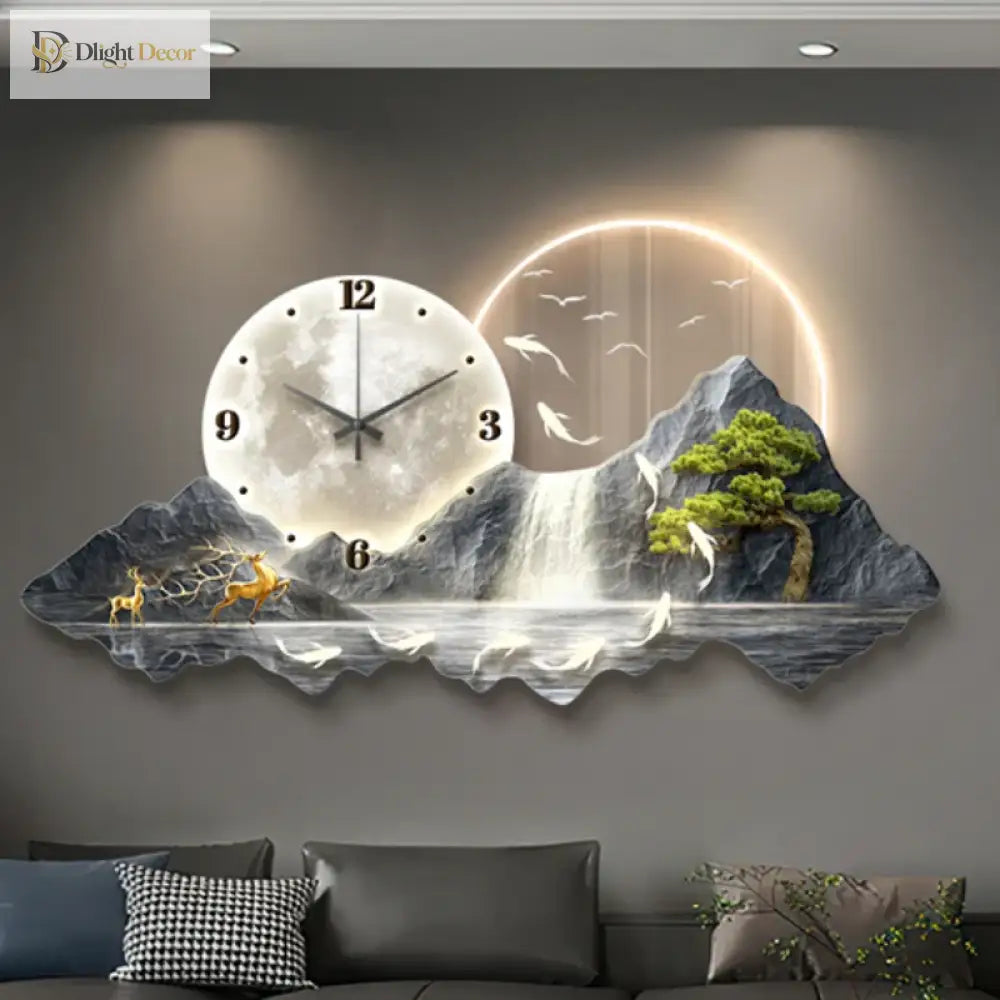 Dlight Decor Nordic Clock Wall Art for Modern Homes Wall Art