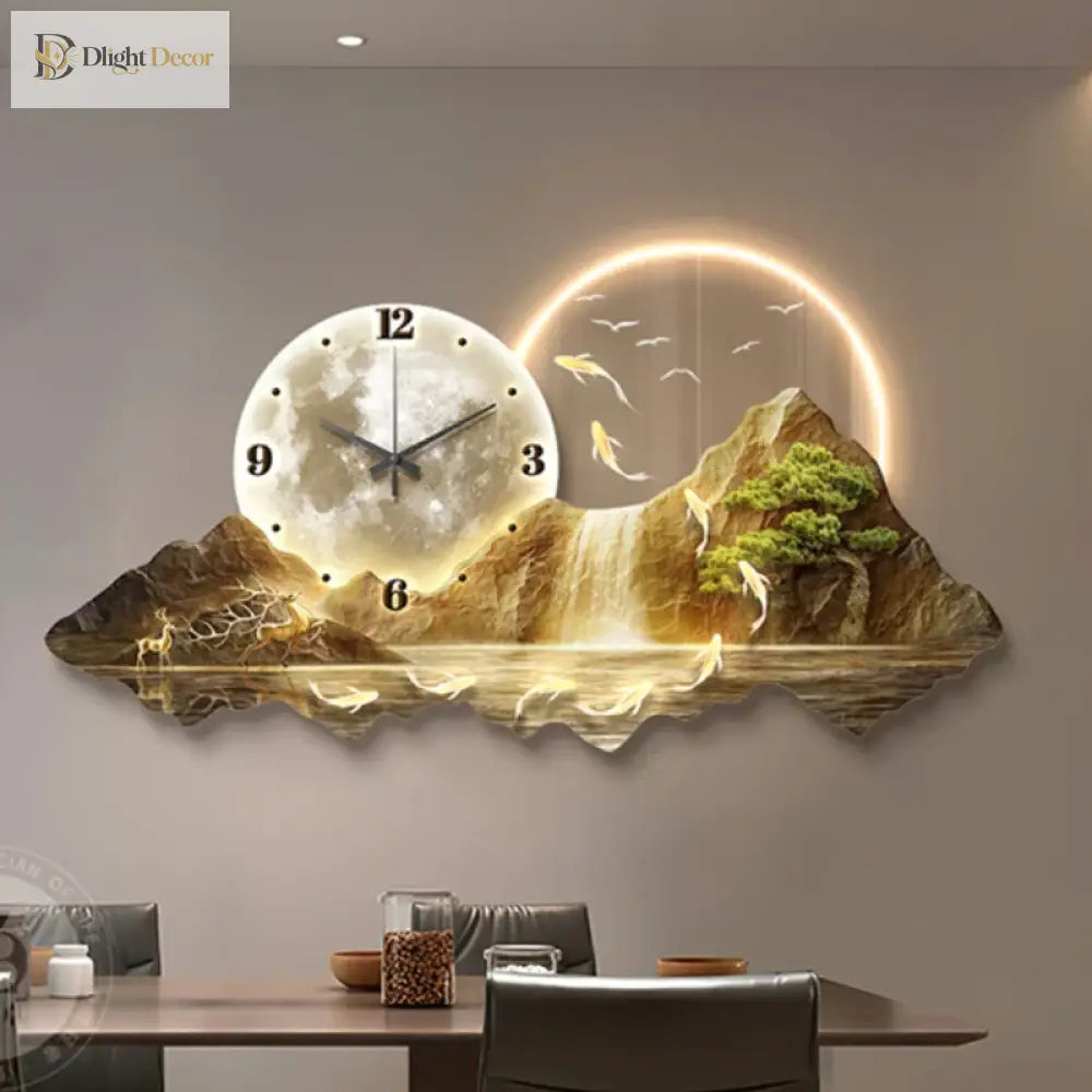 Dlight Decor Nordic Clock Wall Art for Modern Homes Wall Art