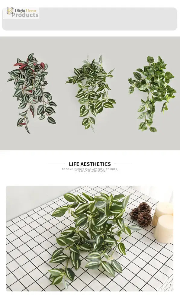 Dlight Decor Scindapsus Vine for Wall Hanging and Garden Styling
