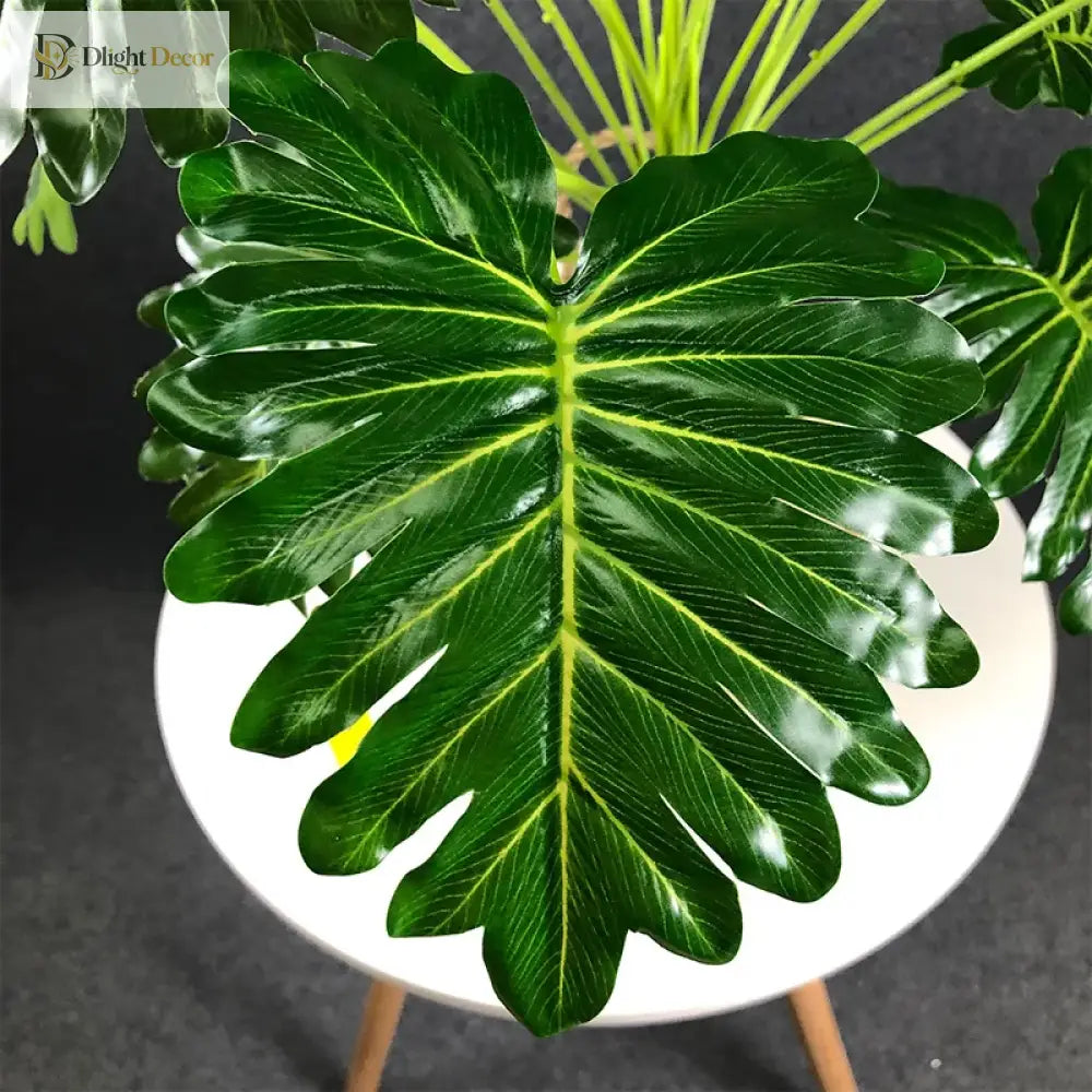 Dlight Decor White Monstera Palm for Bold Floor Styling