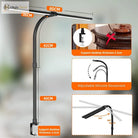 Double Head Led Clip Desk Lamp With Remote Control - Versatile Home And Office Lighting