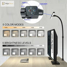 Double Head Led Clip Desk Lamp With Remote Control - Versatile Home And Office Lighting