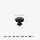 Dual tone Long Kitchen Cabinet Handles – Multicolor Wardrobe and Drawer Knobs Black single hole Handles