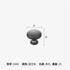 Dual tone Long Kitchen Cabinet Handles – Multicolor Wardrobe and Drawer Knobs Gray single hole Handles