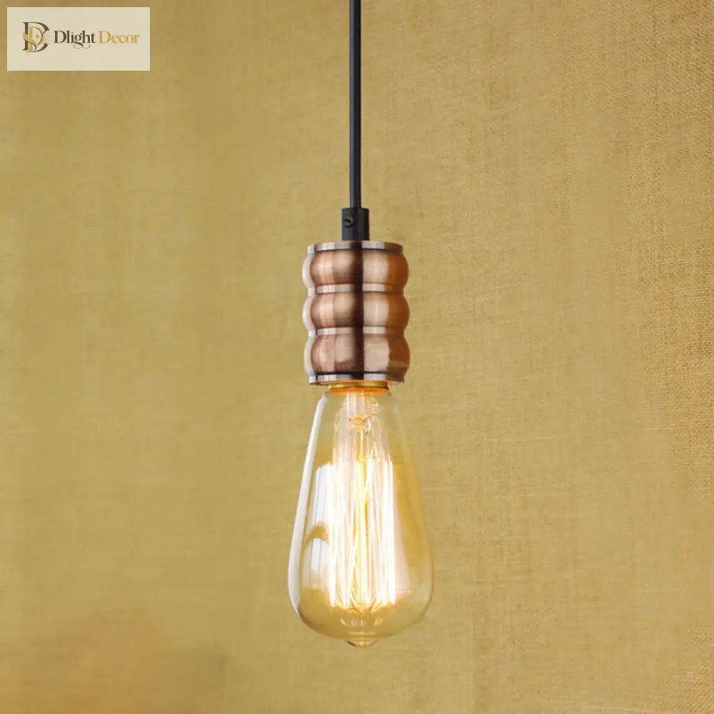 Edison’s Copper Glow: Industrial Pendant For Dimmable Ambiance