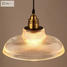 Elaina Eye - Catching Ribbed Glass Pendant Light