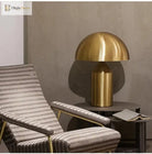 Electroplated Nordic Mushroom Table Lamp - Modern Led Desktop Decor For Living Dining And Bedrooms