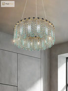 Elegant Feather Crystal Chandelier - A Light Luxury Masterpiece For Bedrooms Living Rooms
