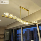 Elegant Rectangle Copper Chandelier - A Luxurious Crystal Light Fixture For Kitchen Islands Hotel