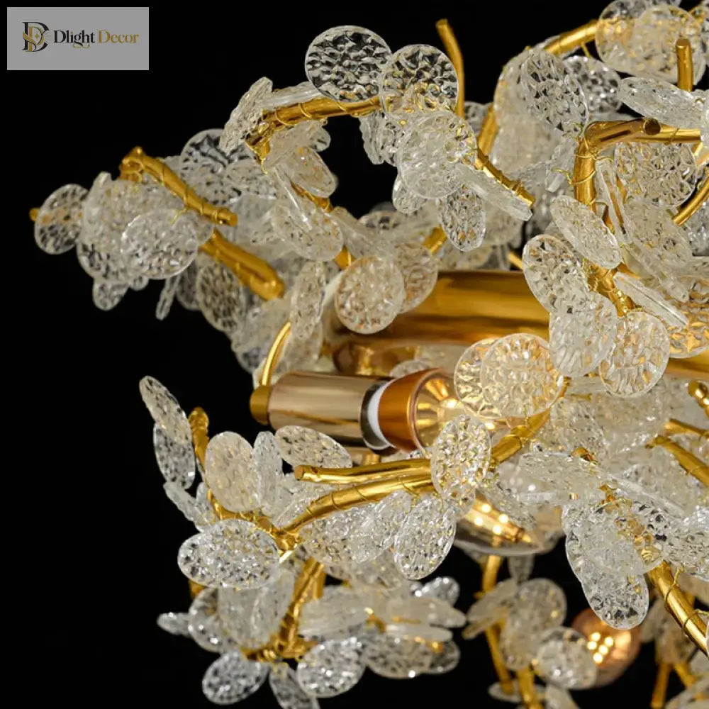 Elegant French Luxury Chandeliers - Postmodern Villa Living Room Lights With Creative Branch