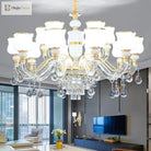 Elegant European Style Crystal Chandelier - Luxury Main Light For Living Rooms Dining And Villa