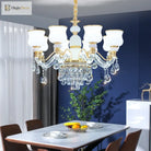Elegant European Style Crystal Chandelier - Luxury Main Light For Living Rooms Dining And Villa