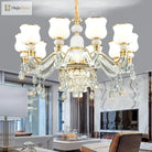 Elegant European Style Crystal Chandelier - Luxury Main Light For Living Rooms Dining And Villa