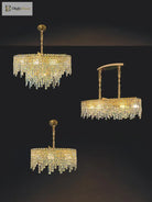 Elegant Golden Round Chandelier - A Creative New Design For Living Rooms Dining And More Chandelier