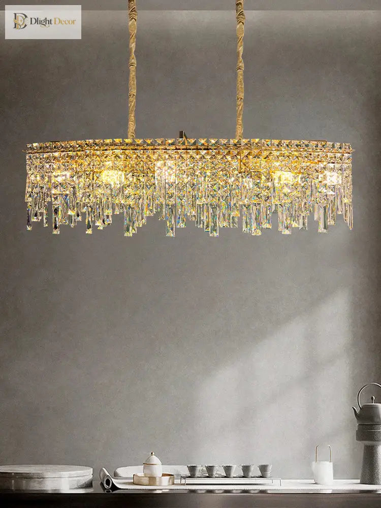 Elegant Golden Round Chandelier - A Creative New Design For Living Rooms Dining And More Chandelier