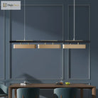 Elegant Black And Gold Led Chandelier - Contemporary Lighting For Dining Kitchen Rooms Pendant