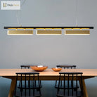 Elegant Black And Gold Led Chandelier - Contemporary Lighting For Dining Kitchen Rooms Pendant
