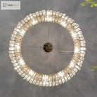 Elegant Led E14 Postmodern Gold Chandelier - A Ring Tassel Crystal Fixture For Dining Rooms Adding