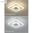Elegant Led Acrylic Ceiling Light - Dimmable Lighting Fixture For Living Room Bedroom And More