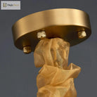 Elegant Brushed Gold Led Crystal Chandelier - A Luxury Addition To Your Modern Loft Home Decor