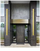 Elegant Golden Led Long Wall Light - Modern Outdoor Lighting For Country Villas Courtyards And