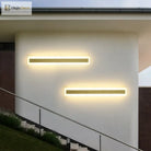 Elegant Golden Led Long Wall Light - Modern Outdoor Lighting For Country Villas Courtyards And