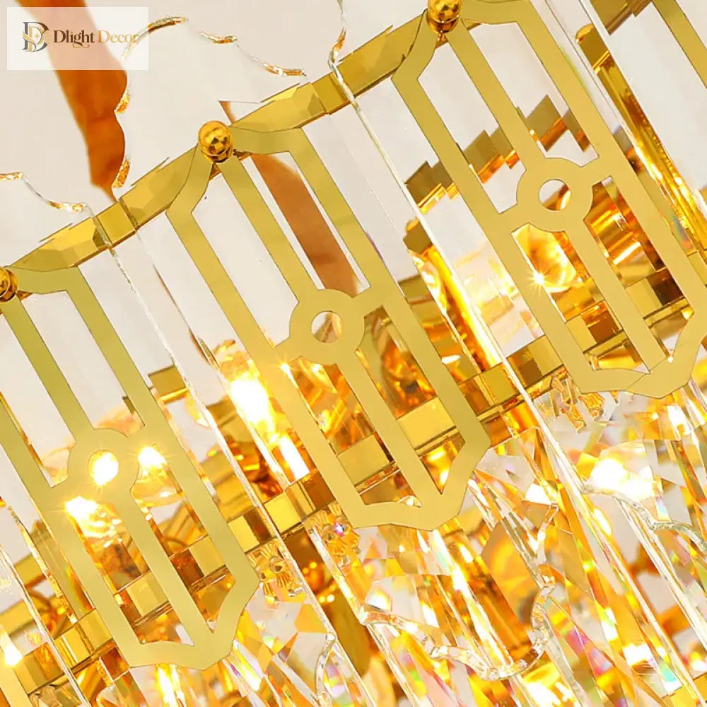 Elegant Post - Modern Crystal Chandelier - Stainless Steel Starry Lamp For Living Rooms Bedrooms