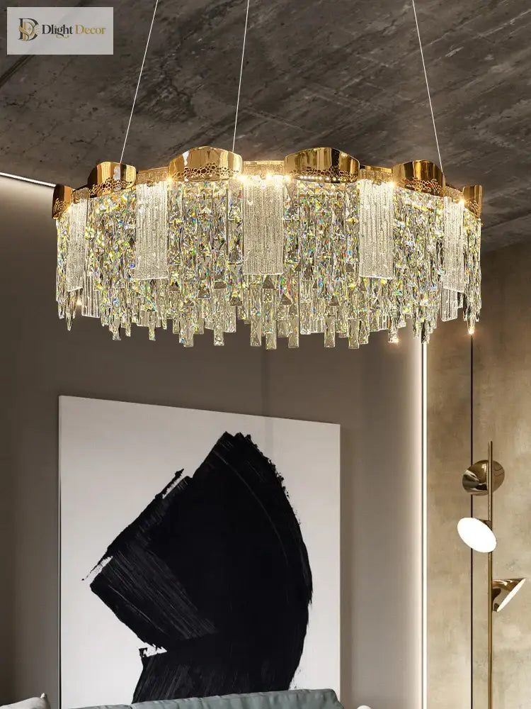 Elegant Modern Circular Crystal Chandeliers - Adding Light Luxury And Creativity To Your Living