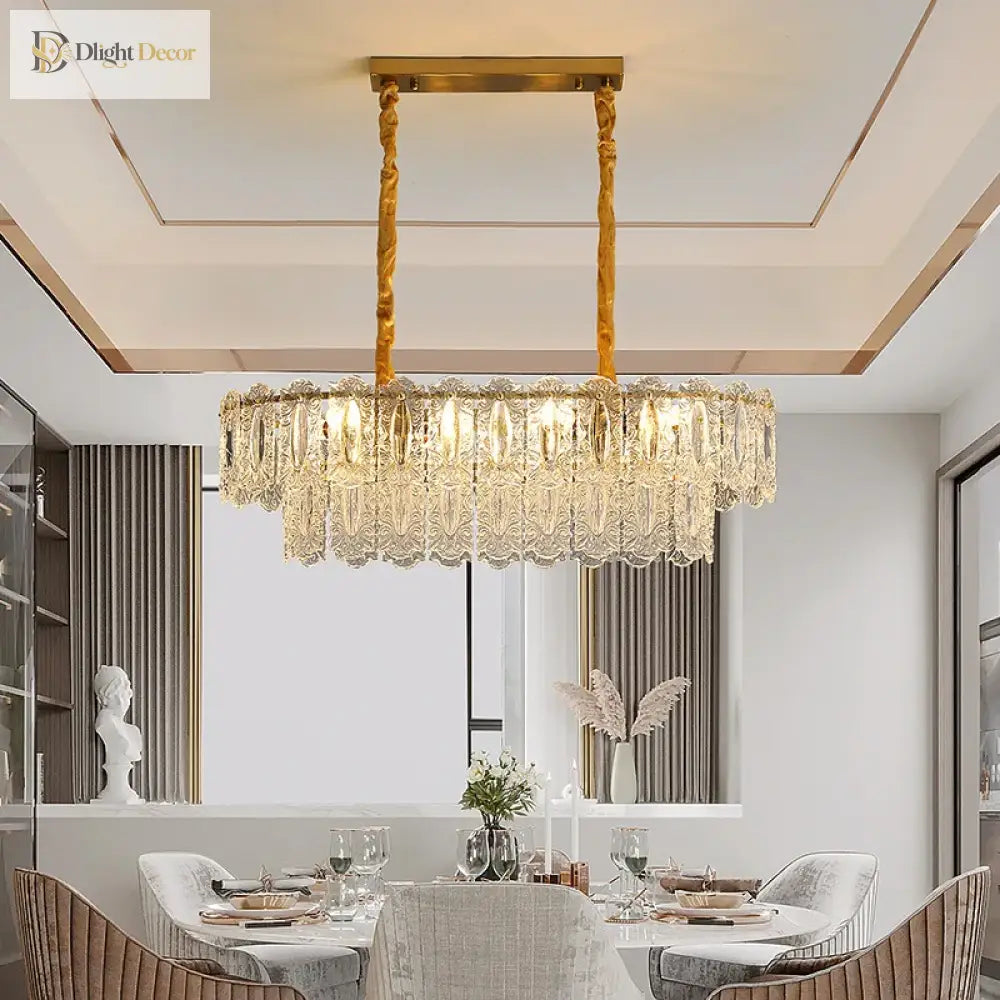 Elegant Post - Modern Glass Chandelier - A Personality Creative High - End Addition For Living