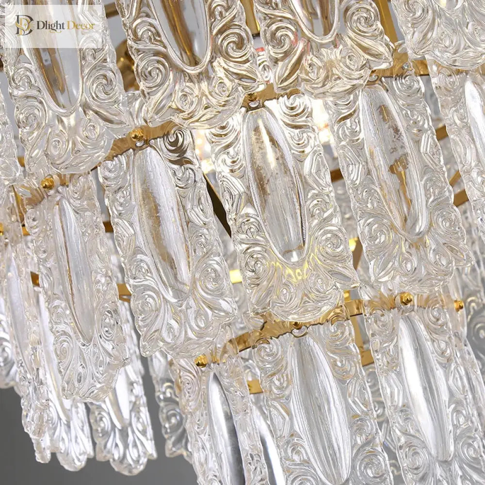 Elegant Post - Modern Glass Chandelier - A Personality Creative High - End Addition For Living