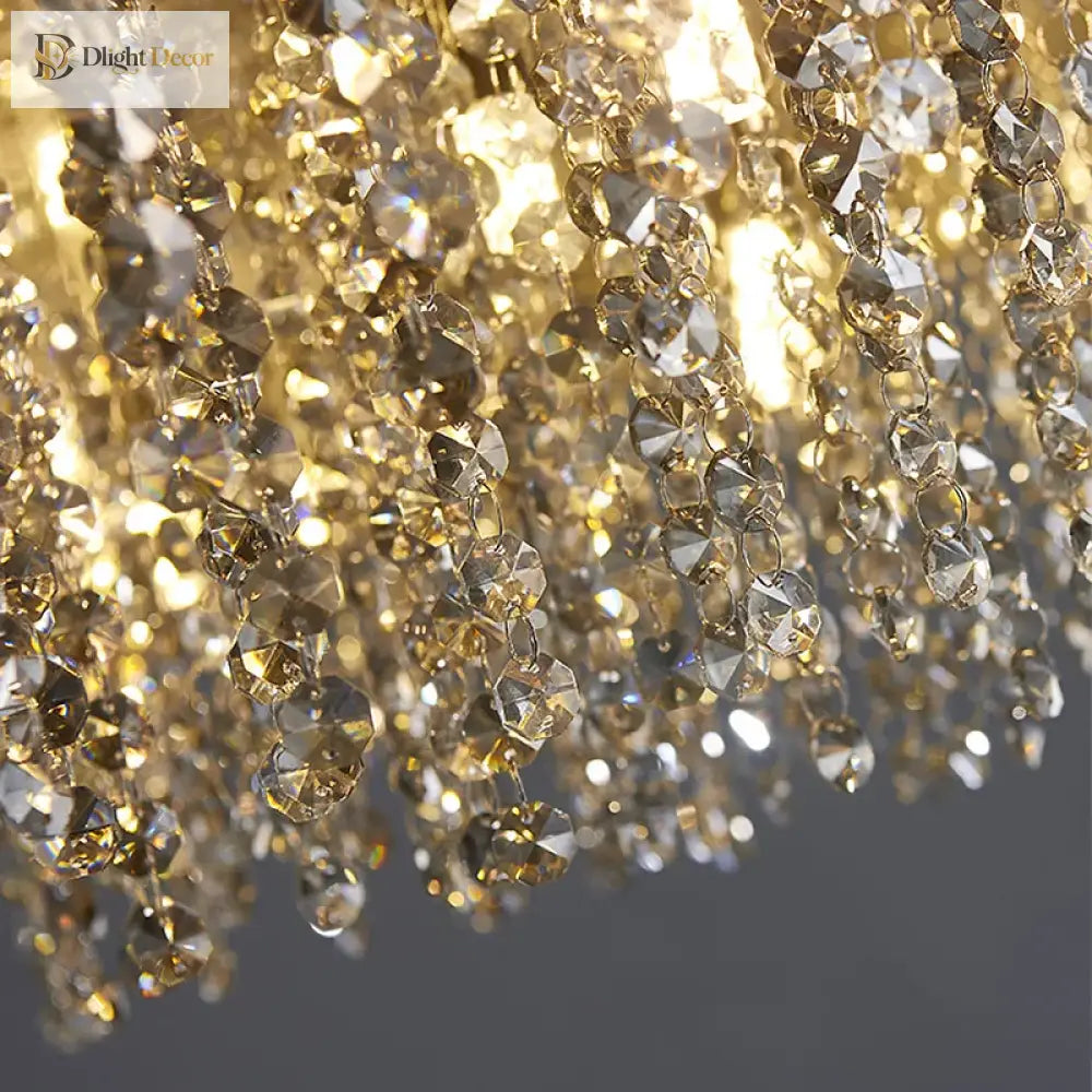 Elegant Light Luxury Crystal Chandelier - Modern Italian Creative Design For Living Rooms Bedrooms