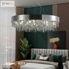Elegant Light Luxury Crystal Chandelier - Modern Italian Creative Design For Living Rooms Bedrooms