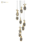 Elegant Round Crystal Pendant Lights - Illuminate Your Living Dining And Bedroom Spaces With Modern