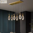 Elegant Round Crystal Pendant Lights - Illuminate Your Living Dining And Bedroom Spaces With Modern