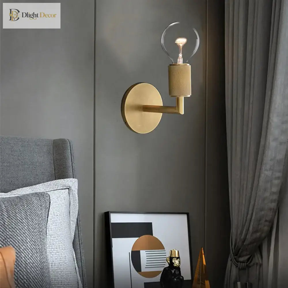 Elegant Gold Glass Wall Lamp - Post - Modern Lighting For Living Dining And More Wall Lamp