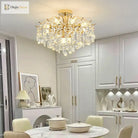 Elegant French Light Luxury Crystal Chandelier - Ideal For Atmosphere In Living And Dining Rooms